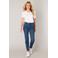 Base Level straight leg jeans medium blue denim