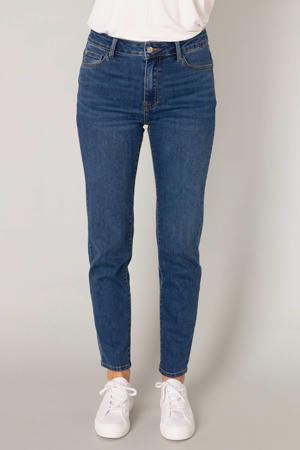 straight leg jeans medium blue denim