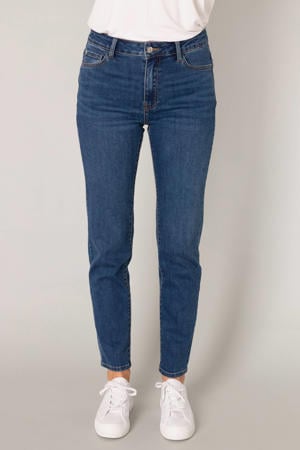 straight leg jeans medium blue denim