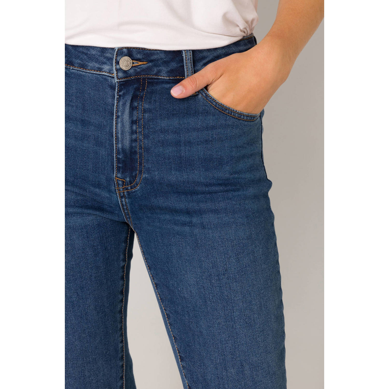 Base Level medium blue denim