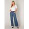 Base Level high waist wide leg jeans medium blue denim