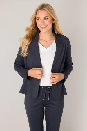 regular blazer donkerblauw
