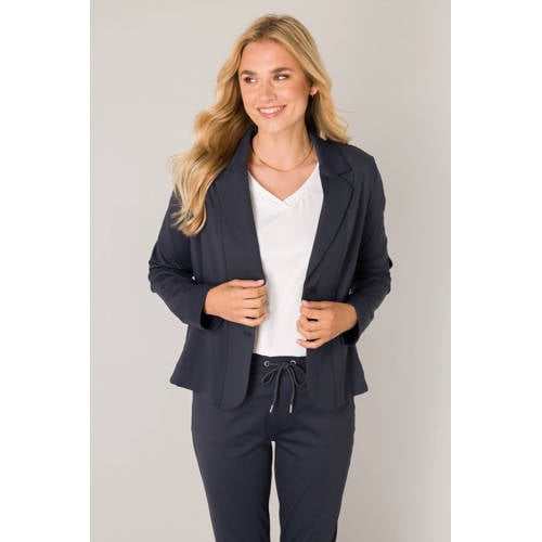 Base Level regular blazer donkerblauw afbeelding