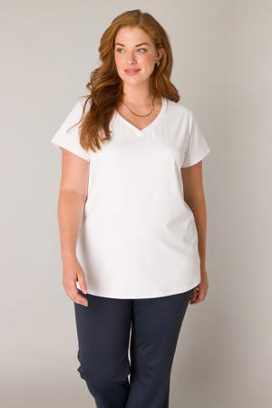 T-shirt travelstof wit