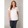 Base Level Curvy T-shirt travelstof wit