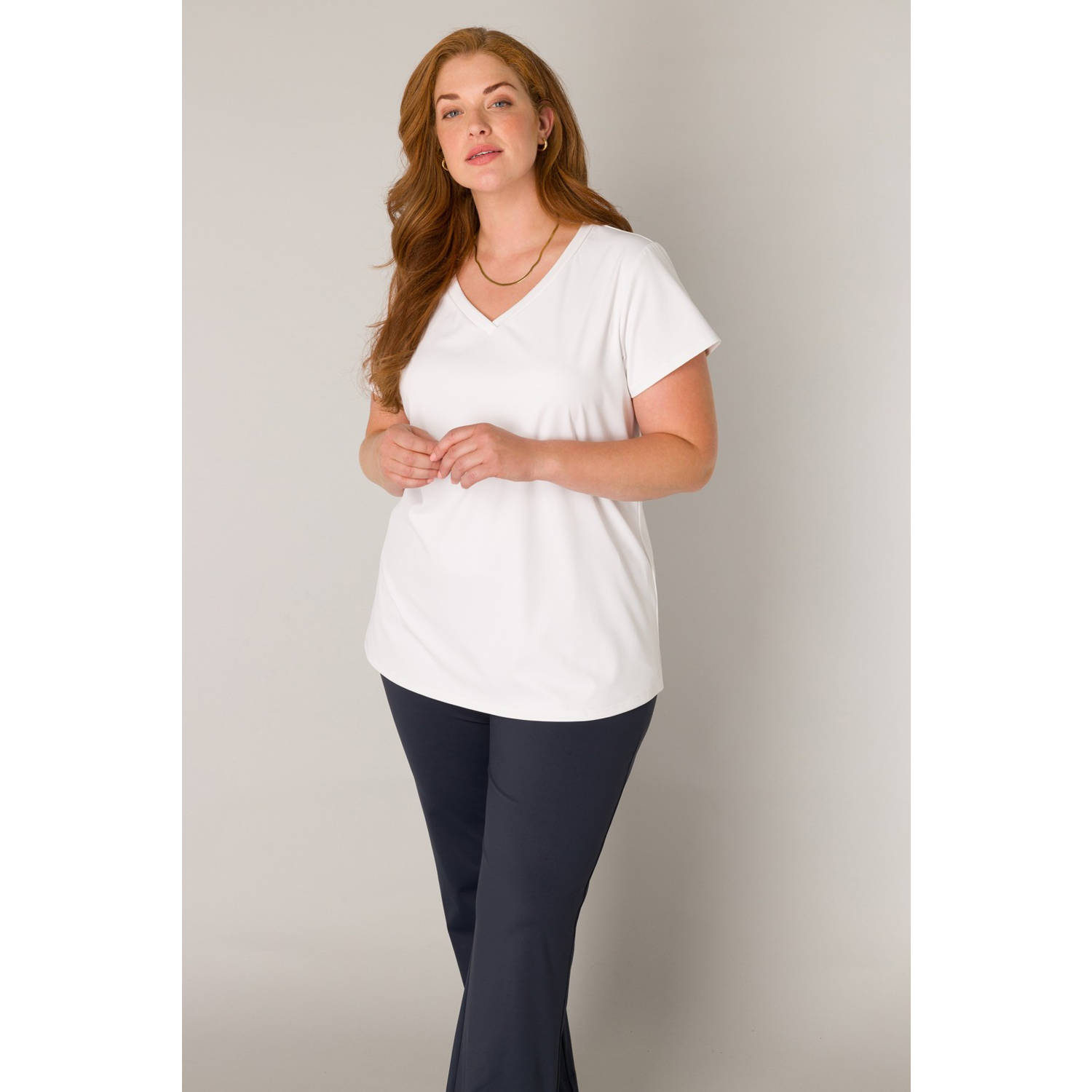Base Level Curvy T-shirt wit