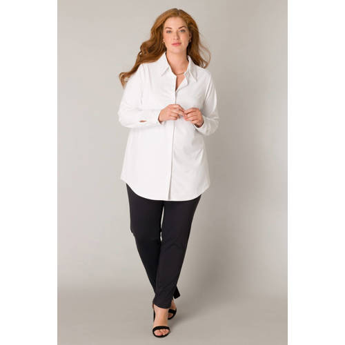 Base Level Curvy blouse wit afbeelding