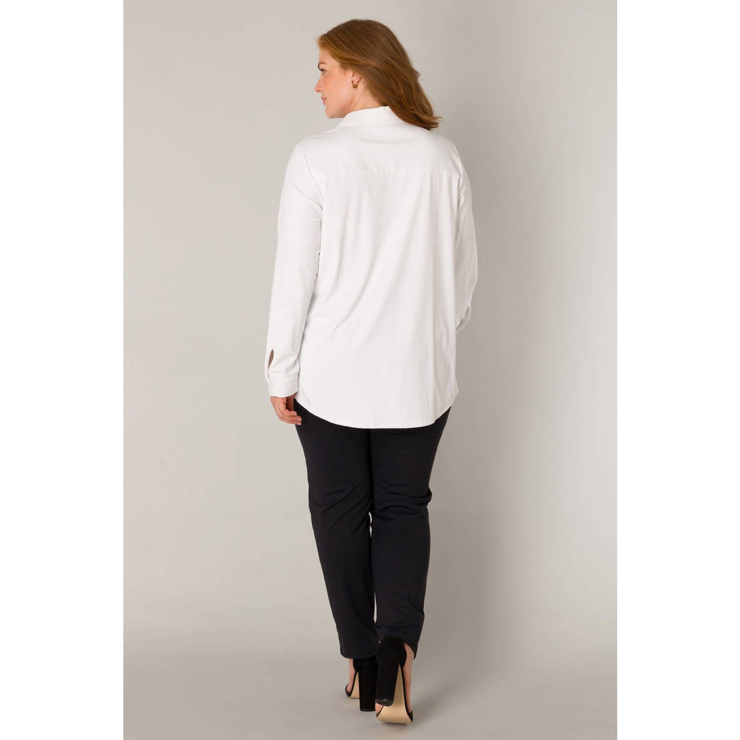 Base Level Curvy blouse wit