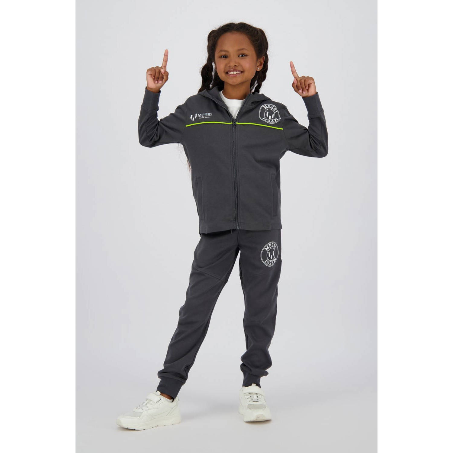 Messi sweatvest grijs
