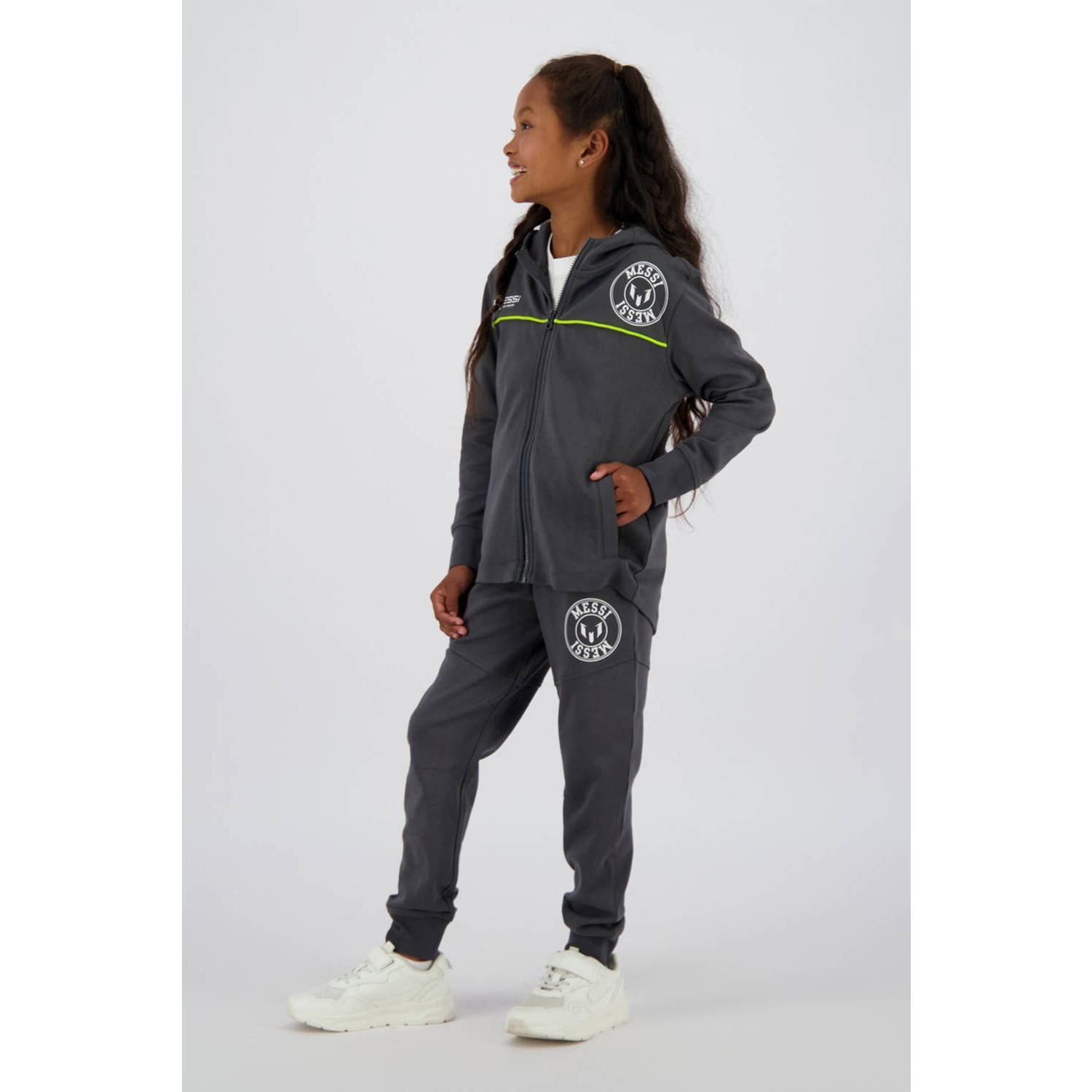 Messi sweatvest grijs