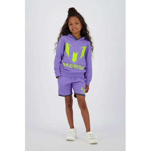 Messi relaxed sweatshort paars afbeelding