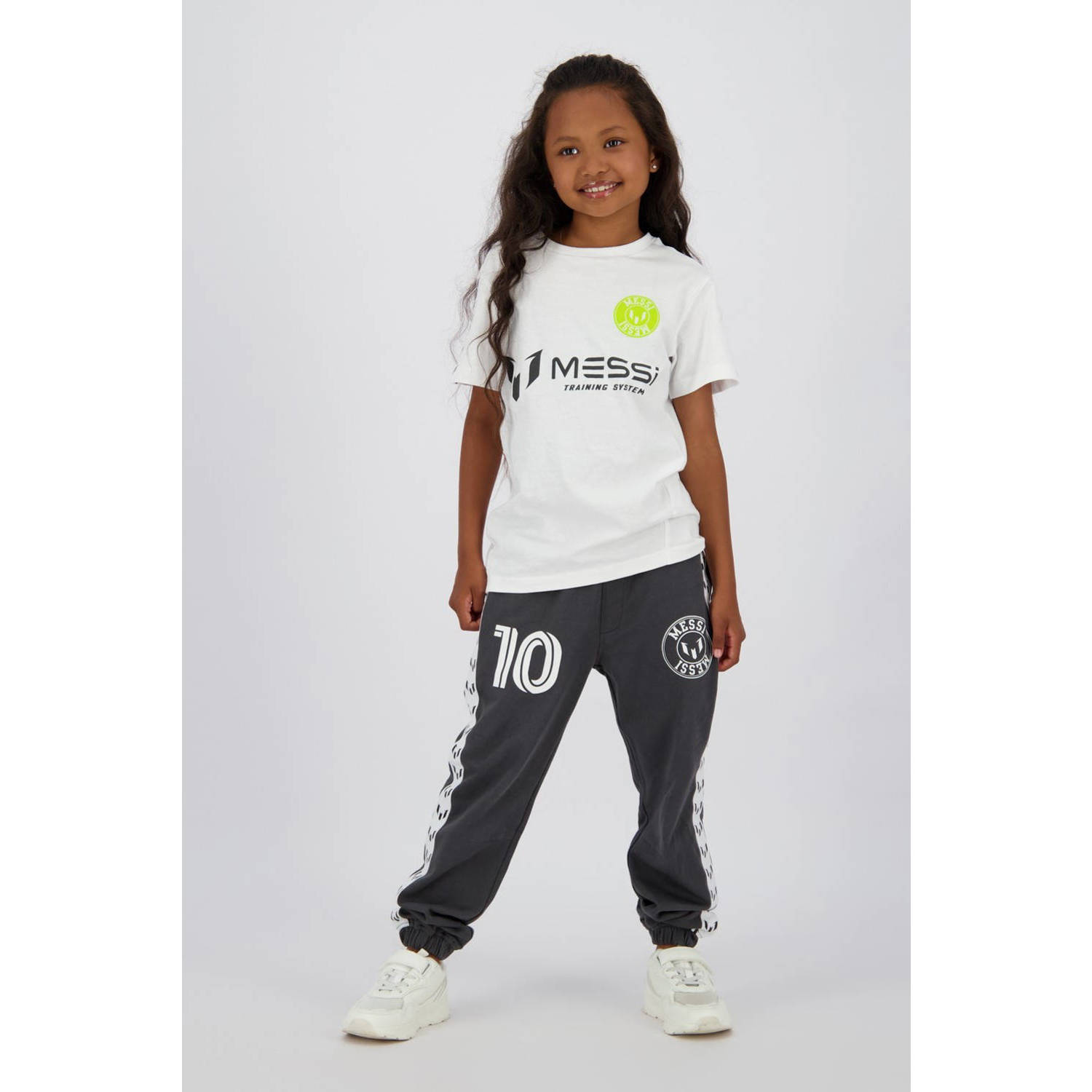 Messi relaxed joggingbroek grijs