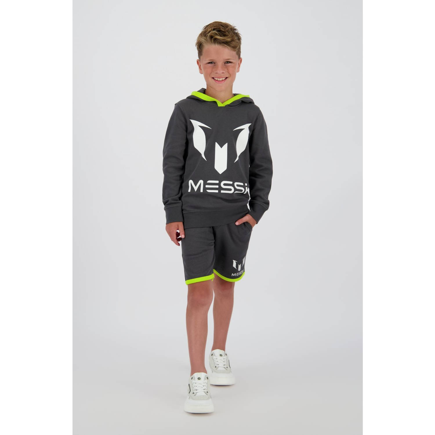 Messi hoodie grijs