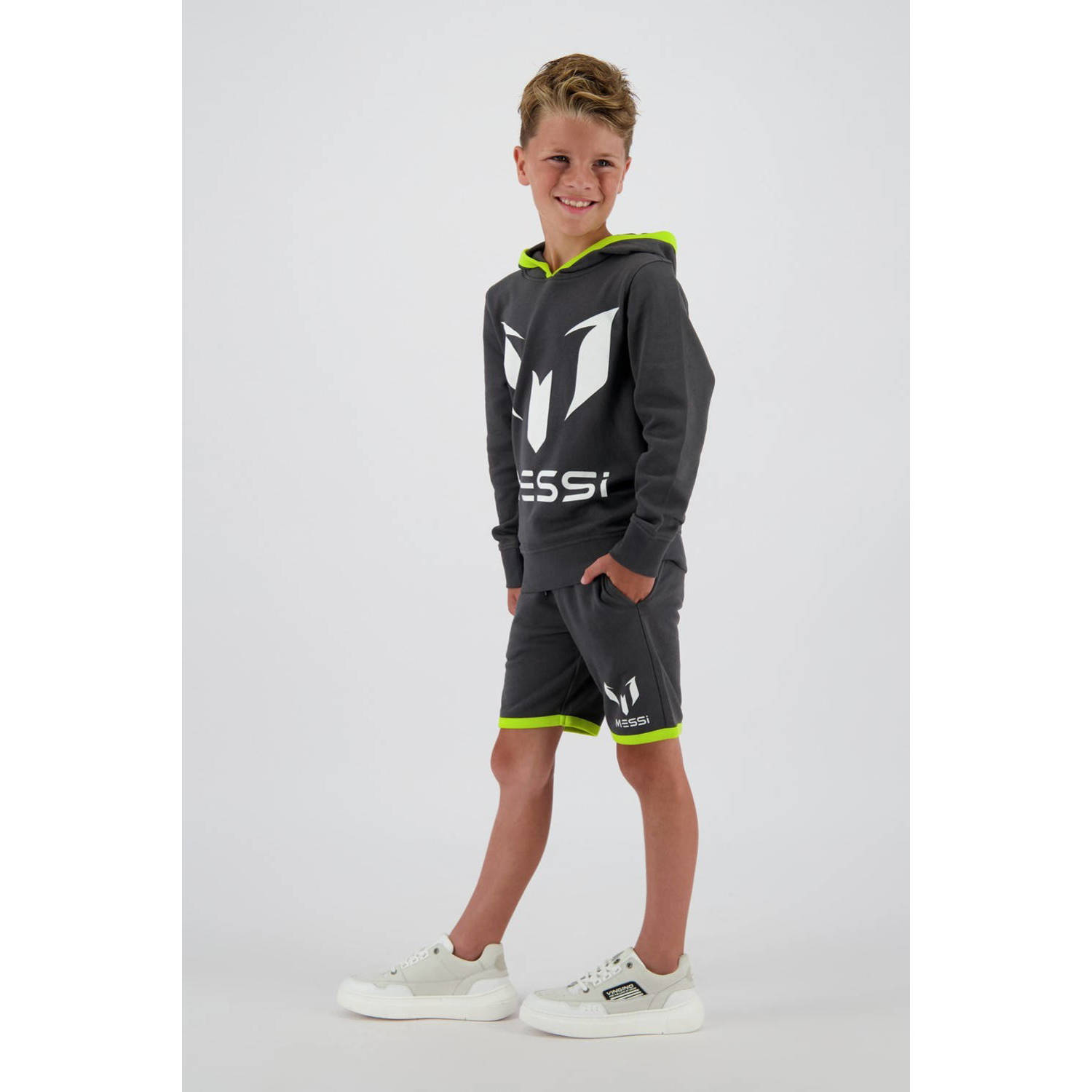 Messi hoodie grijs