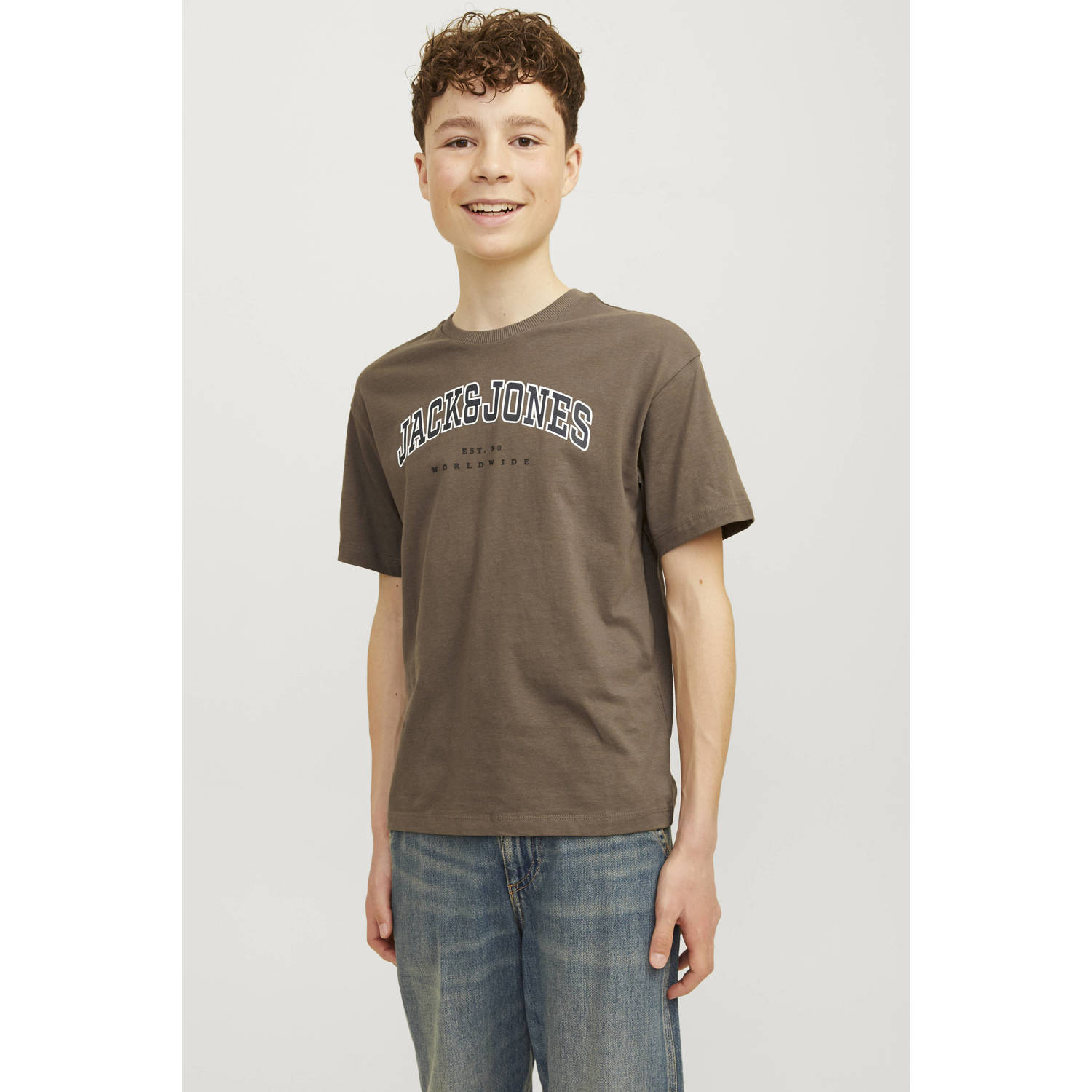 Jack & jones T-shirt met labelprint model 'CALEB'