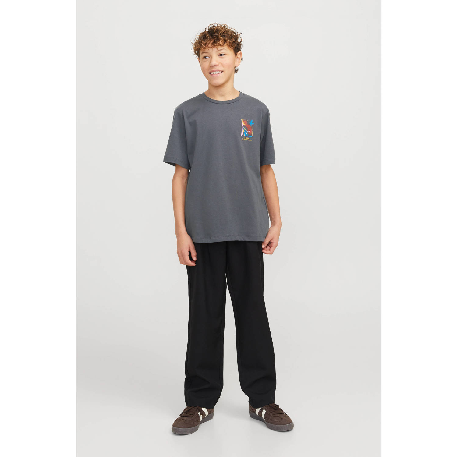 JACK & JONES JUNIOR T-shirt grijs