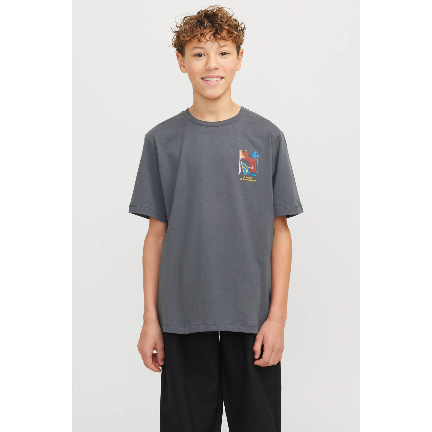 JACK & JONES JUNIOR T-shirt grijs