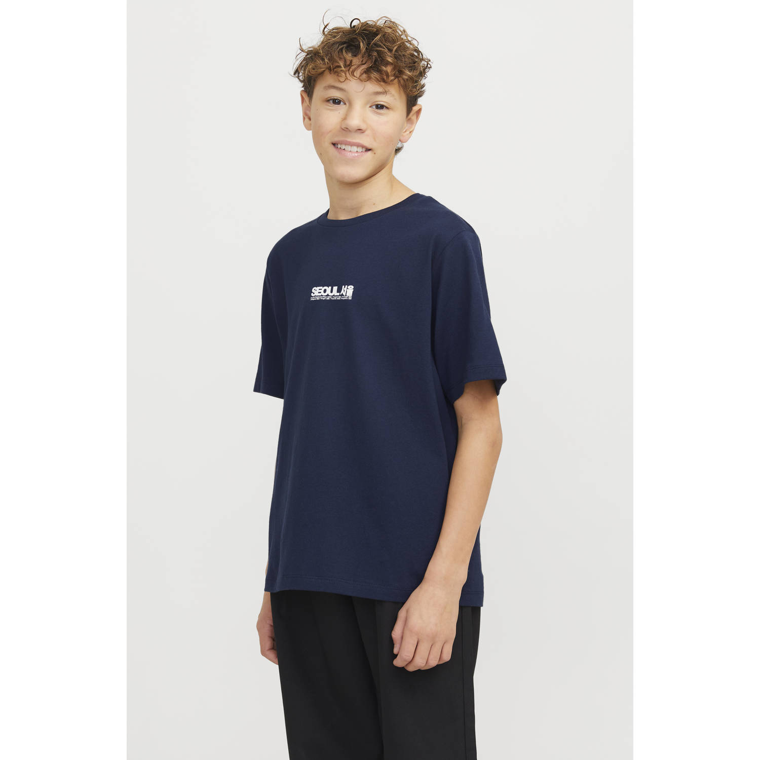 JACK & JONES JUNIOR T-shirt donkerblauw