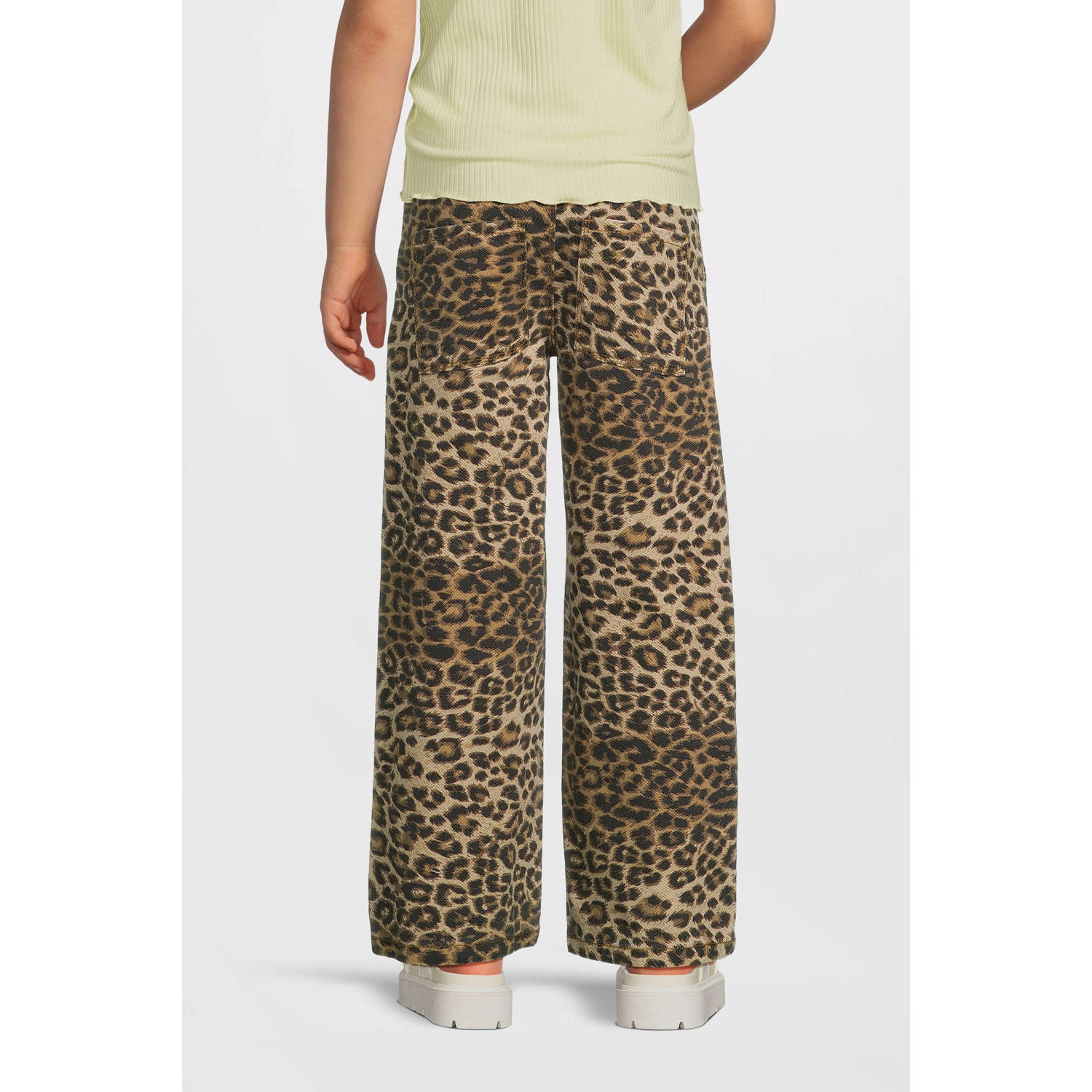 NAME IT KIDS wide leg casual broek bruin