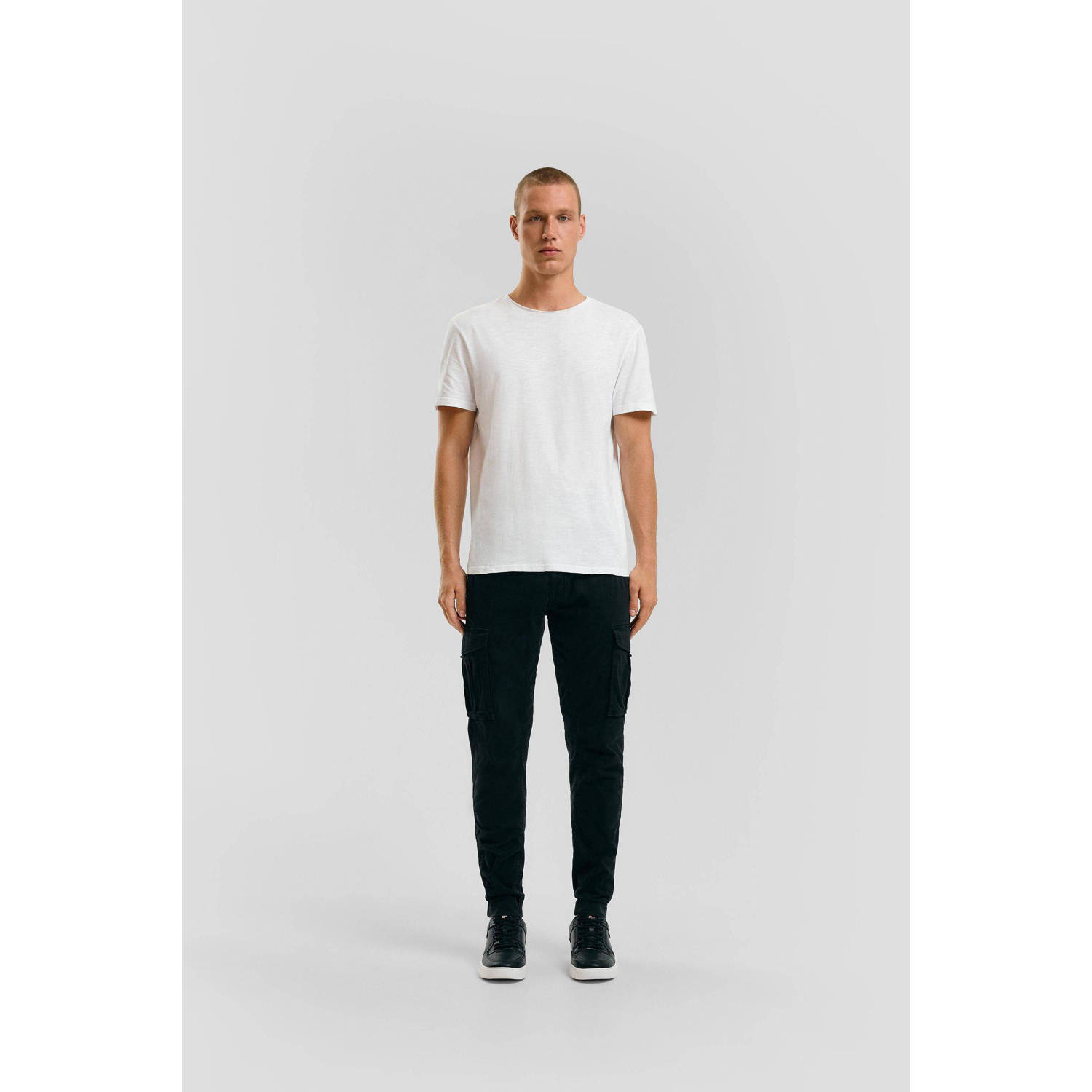 Q S by s.Oliver regular cargo broek antraciet