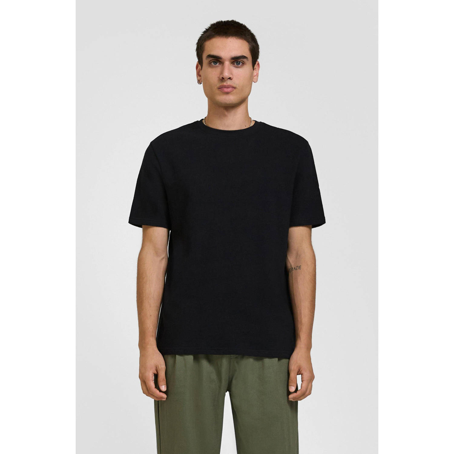 Q S by s.Oliver T-shirt zwart