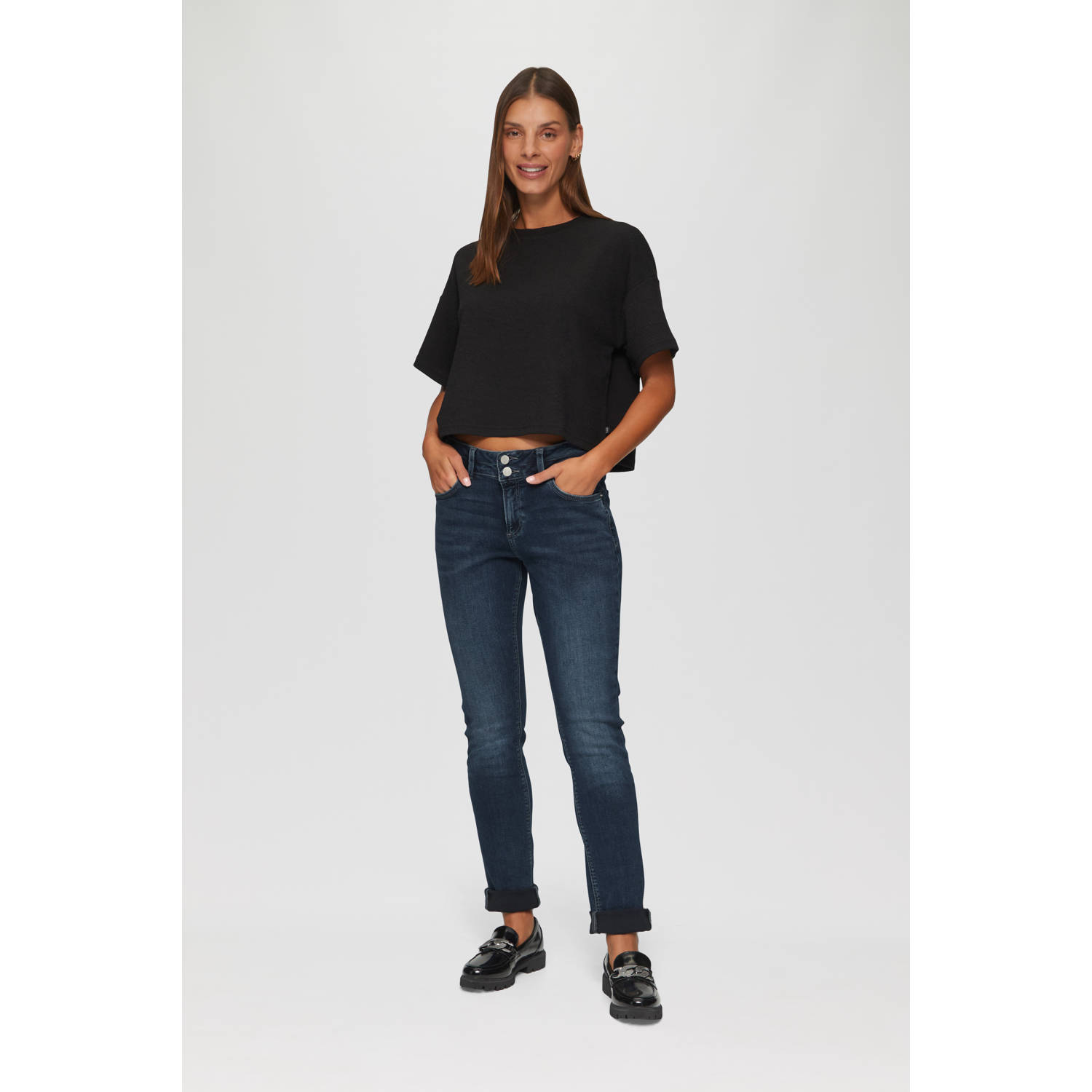 Q S by s.Oliver slim fit jeans dark blue denim