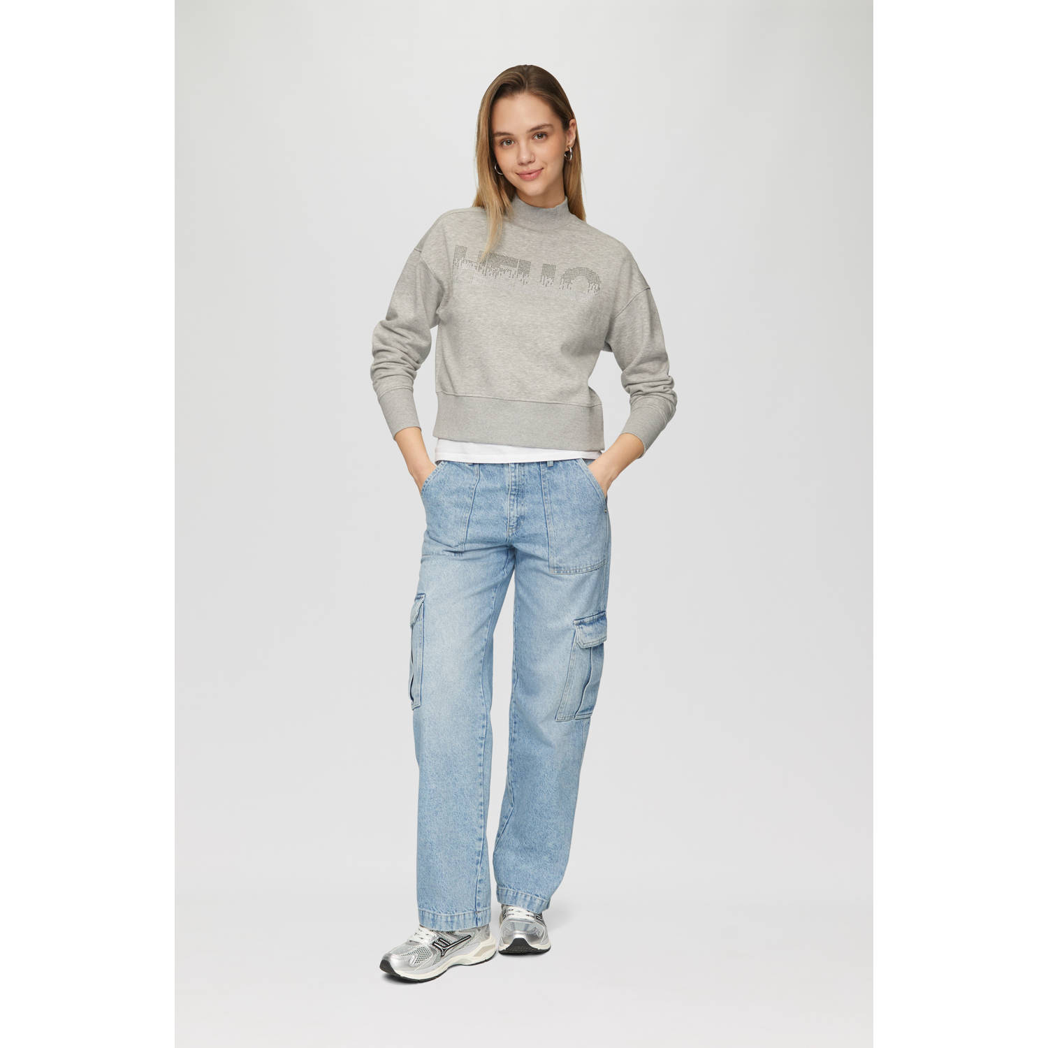 Q S by s.Oliver high waist blauw