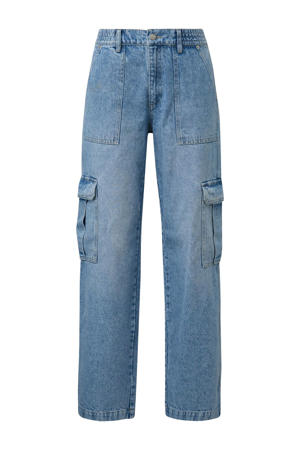 high waist blauw