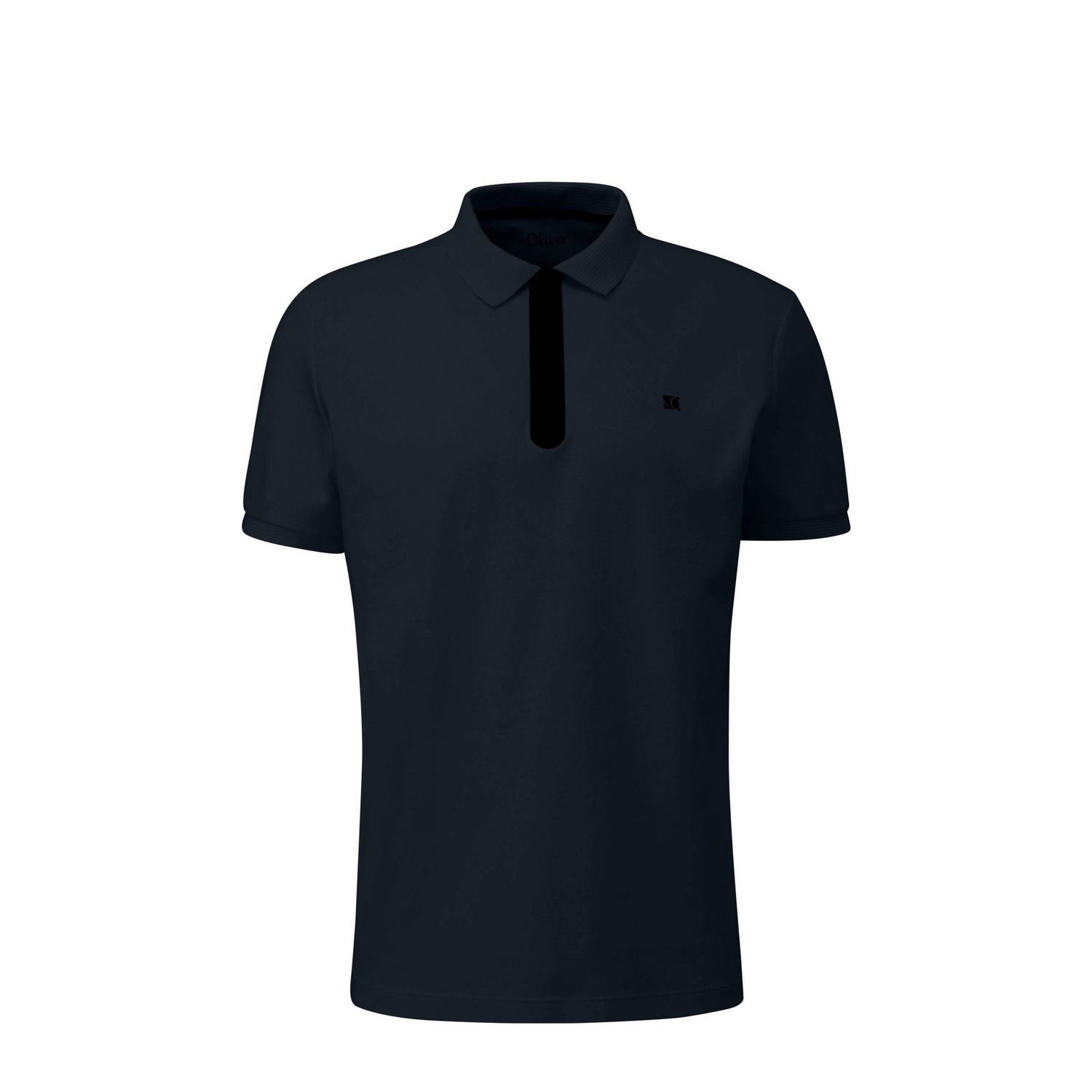 S.Oliver Big Size regular polo donkerblauw