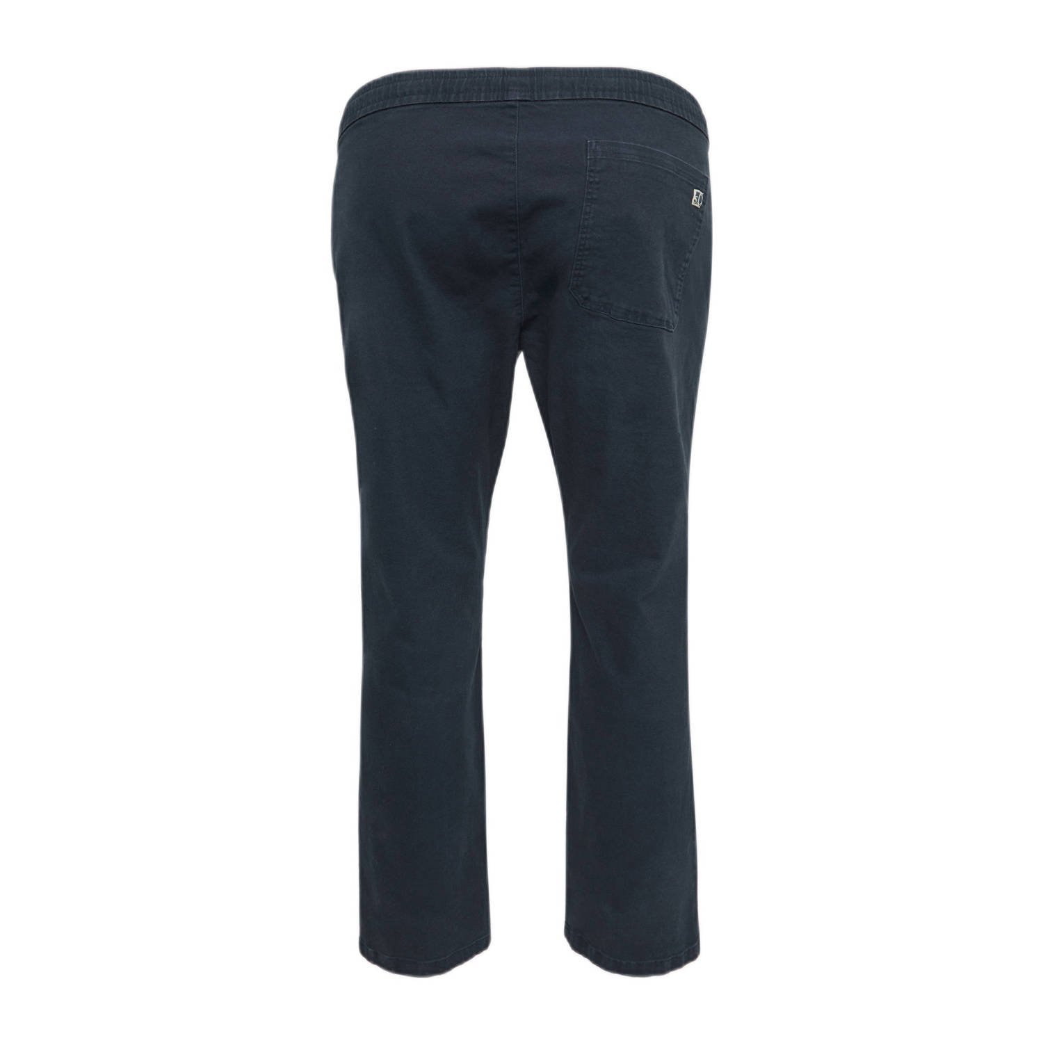s.Oliver Big Size tapered casual broek donkerblauw