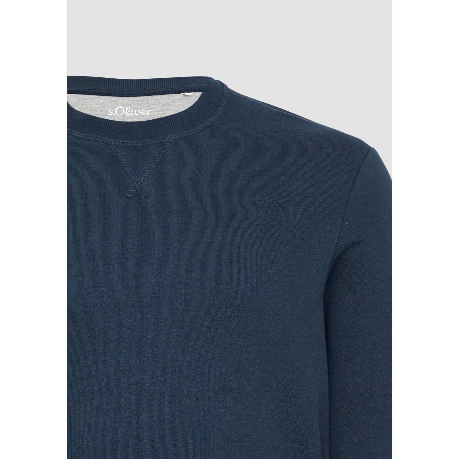 s.Oliver Big Size sweater donkerblauw