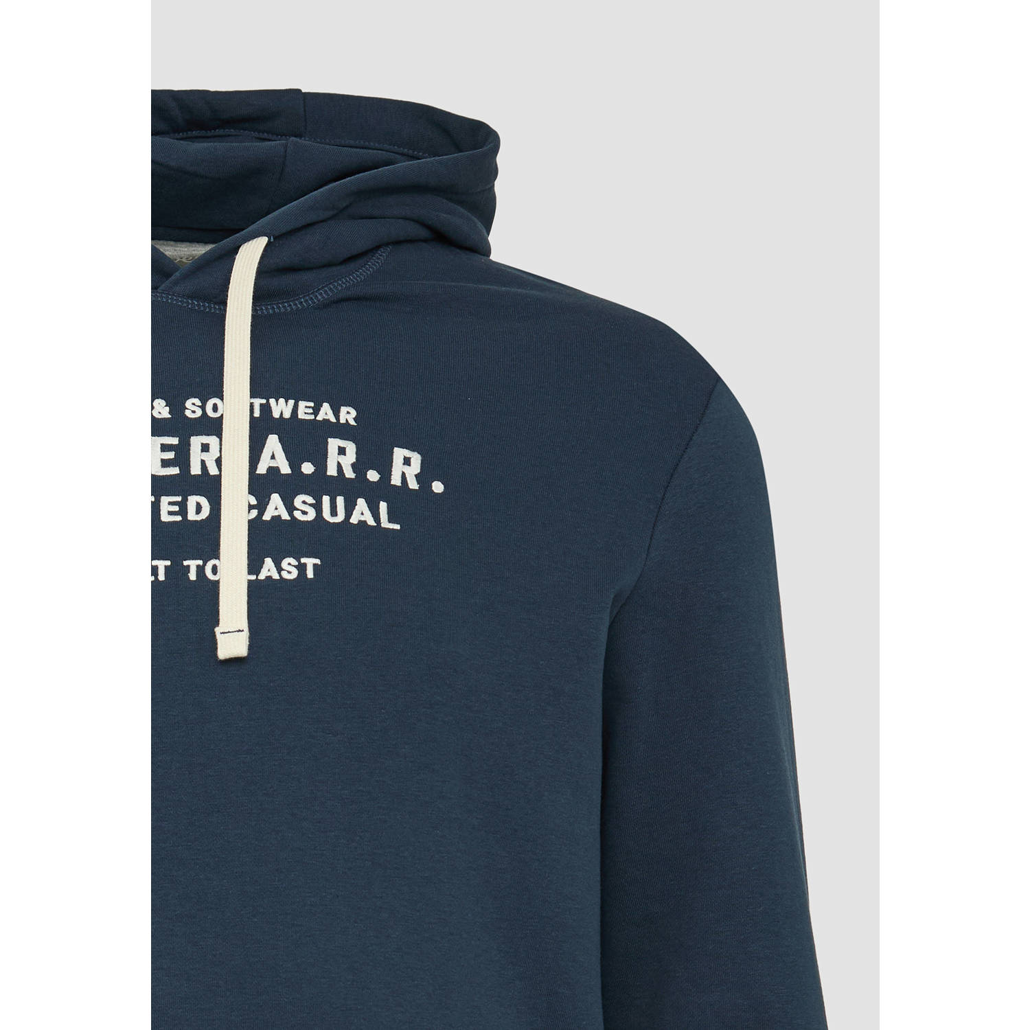 s.Oliver Big Size hoodie donkerblauw