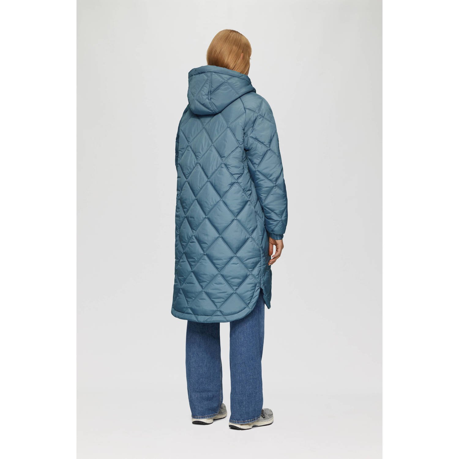 Q S by s.Oliver gewatteerde jas blauw