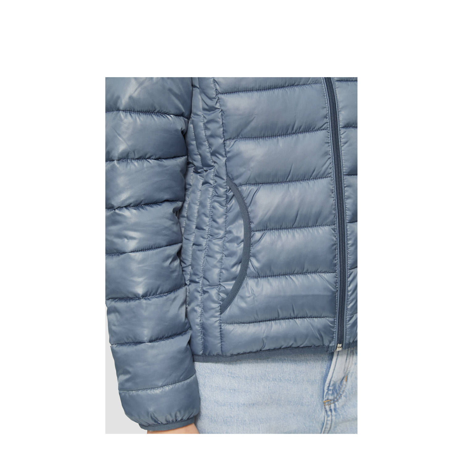 Q S by s.Oliver gewatteerde jas blauw