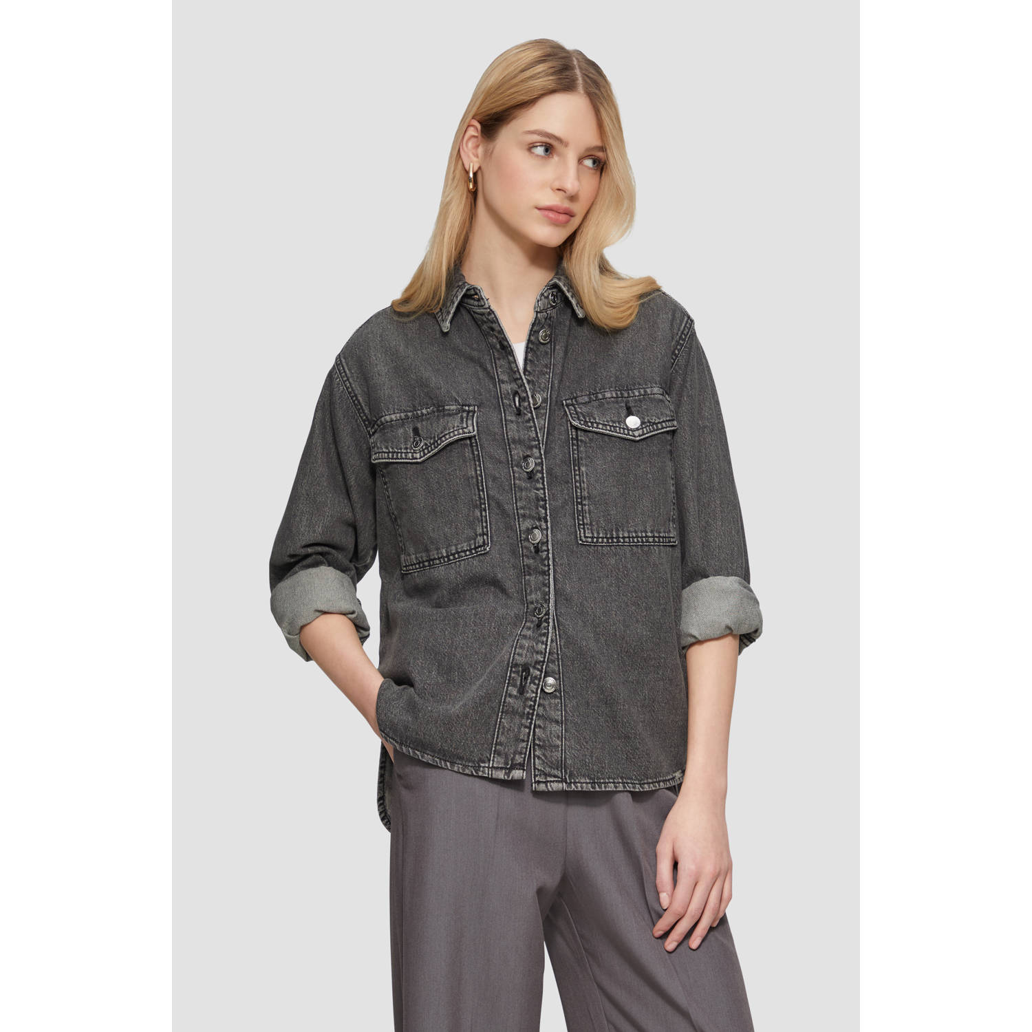 Q S by s.Oliver blouse black denim