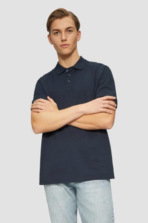 regular polo donkerblauw