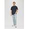 QS regular polo donkerblauw