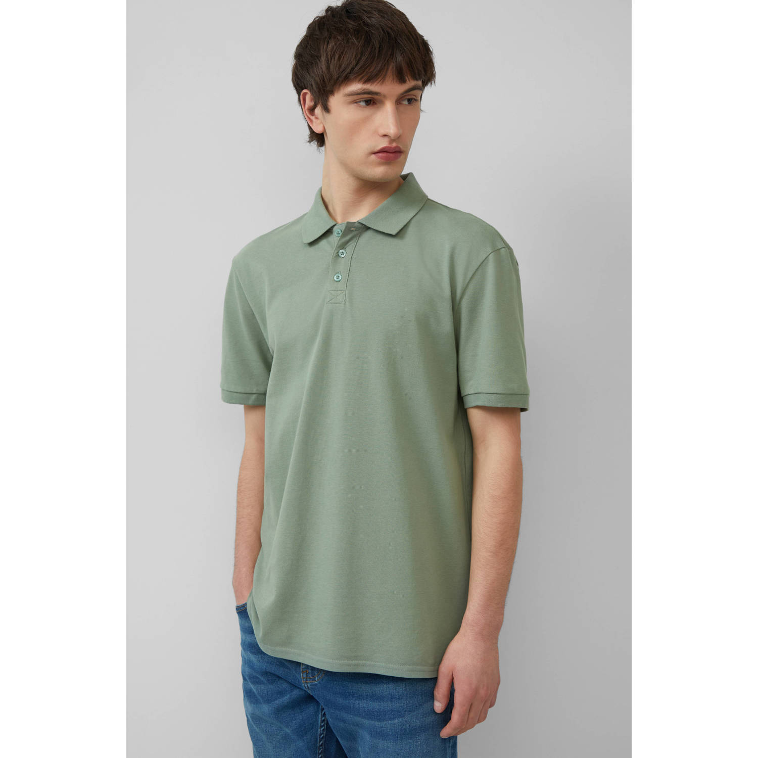 Q S by s.Oliver regular polo lichtgroen