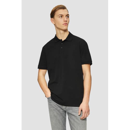 QS regular polo zwart afbeelding