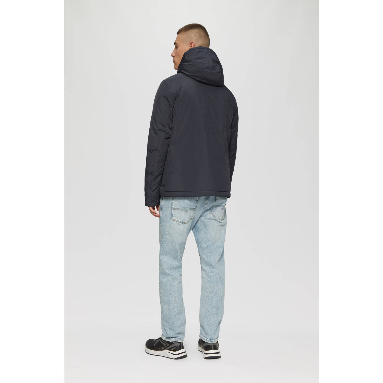 Q S by s.Oliver softshell jas donkerblauw