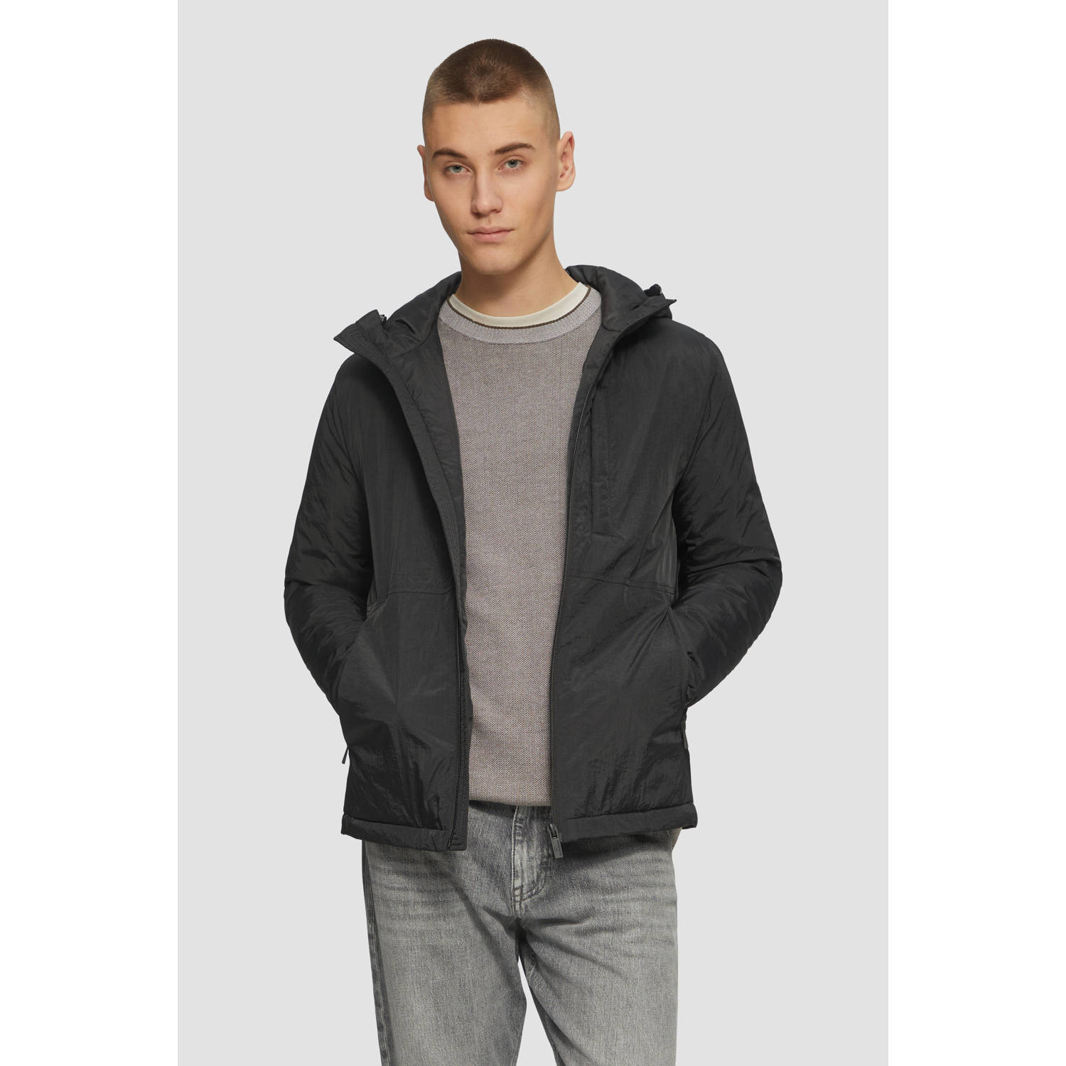 Q S by s.Oliver softshell jas zwart