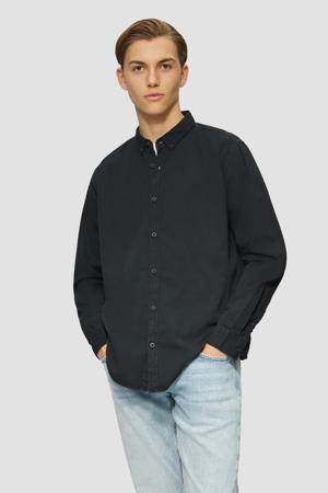 casual overhemd donkerblauw