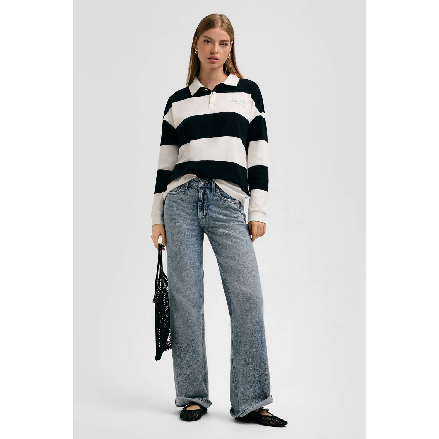Q S by s.Oliver wide leg jeans medium blue denim