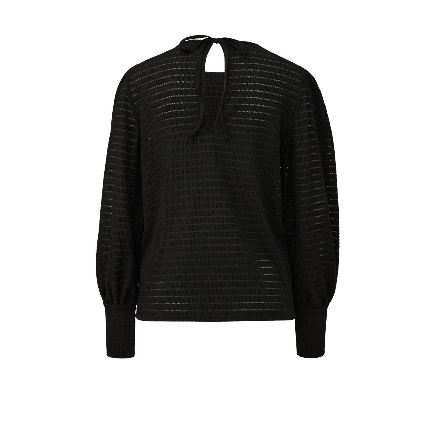 Q S by s.Oliver top zwart