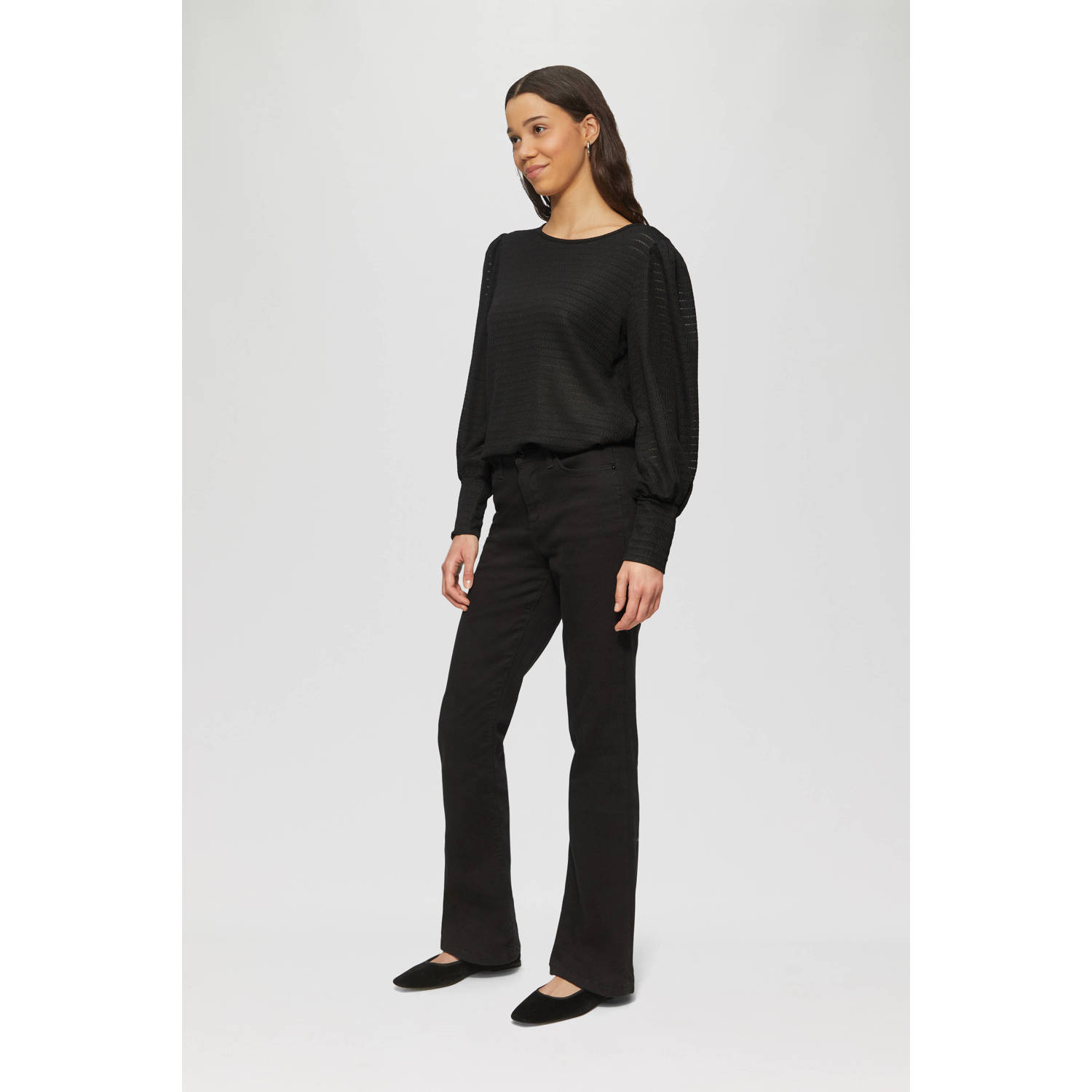 Q S by s.Oliver top zwart