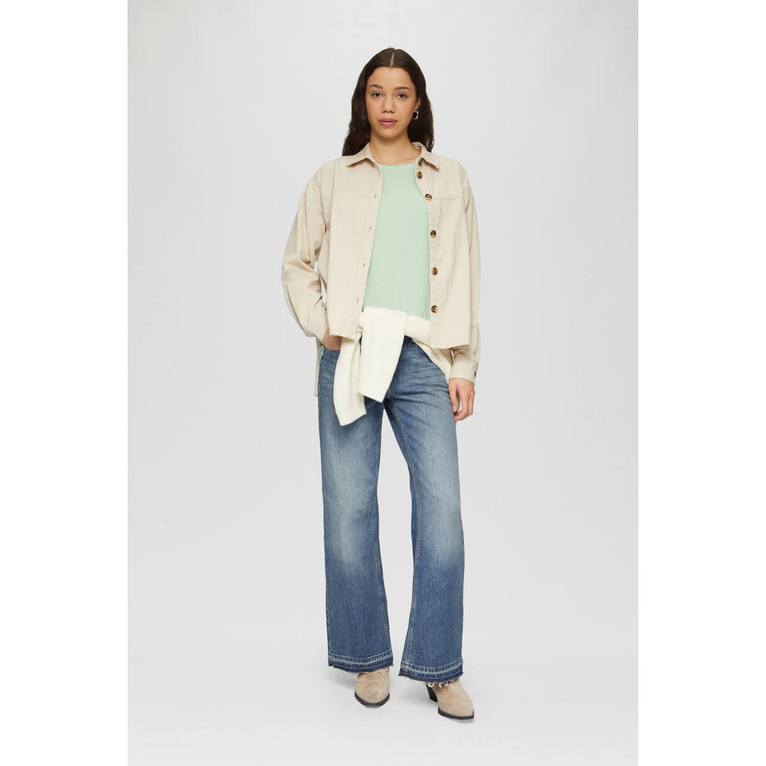 Q S by s.Oliver T-shirt lichtgroen