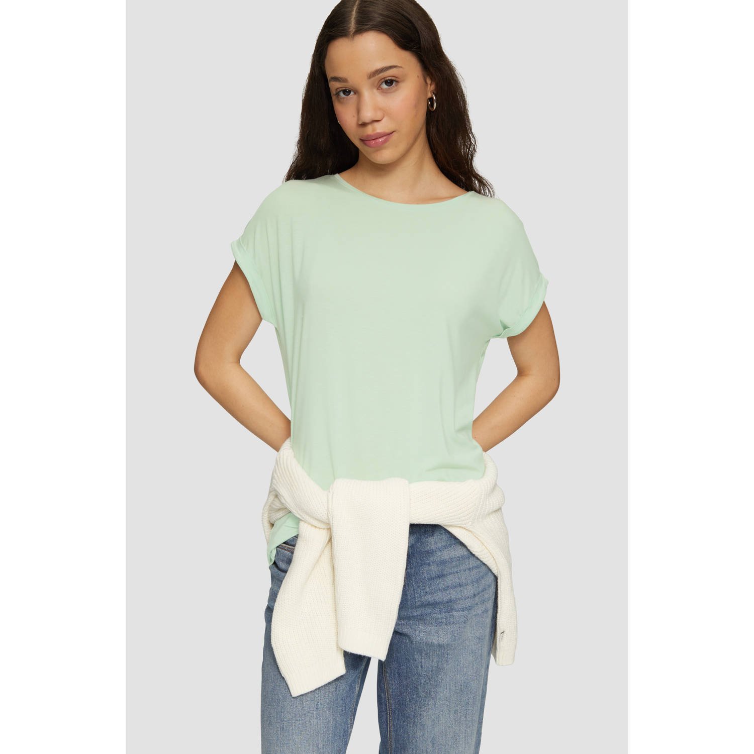 Q S by s.Oliver T-shirt lichtgroen
