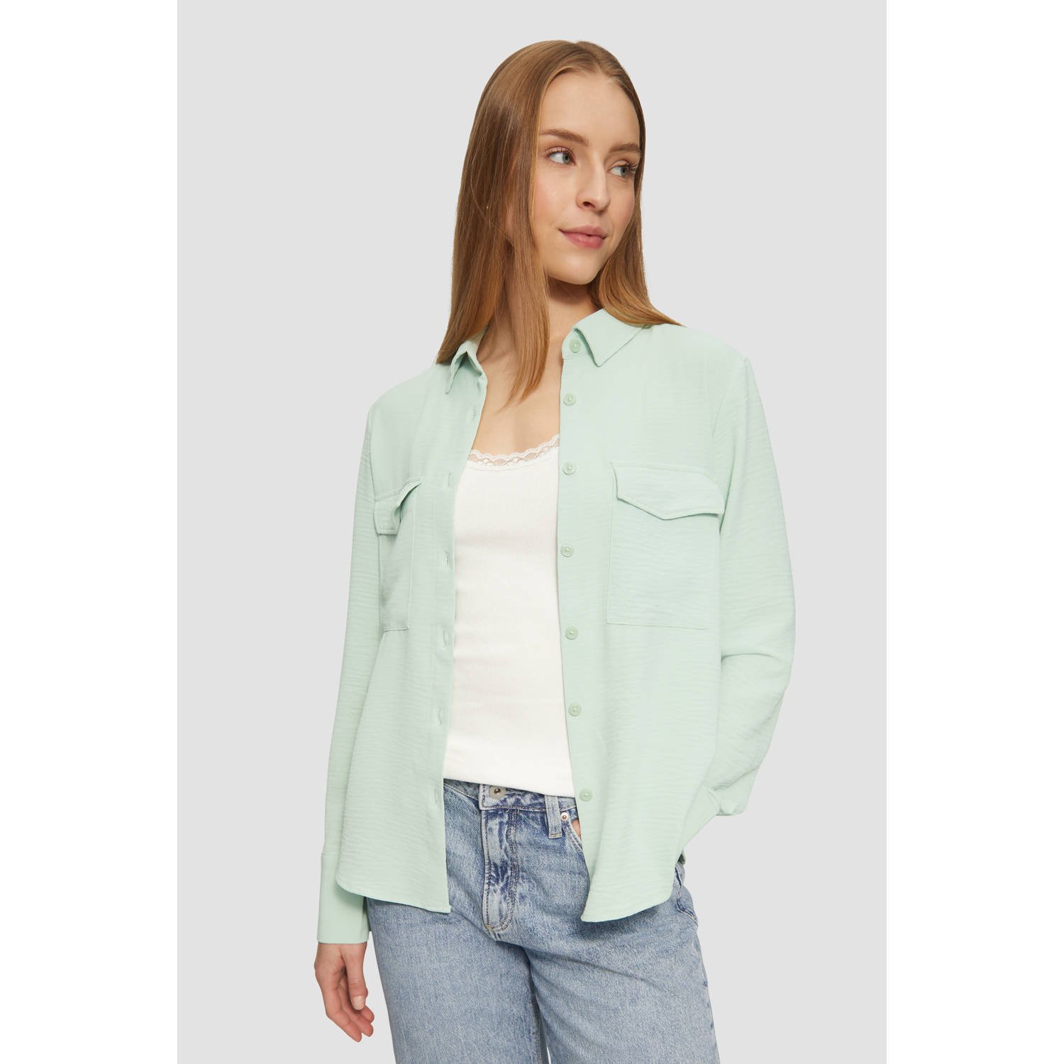 Q S by s.Oliver blouse lichtgroen