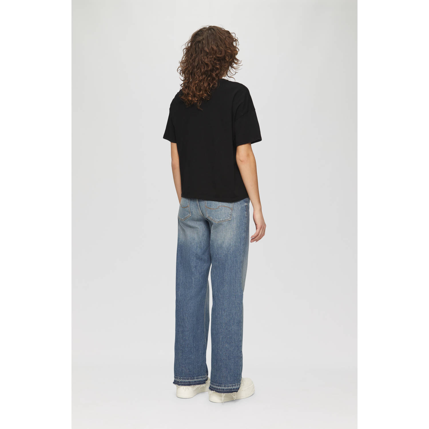 Q S by s.Oliver T-shirt zwart
