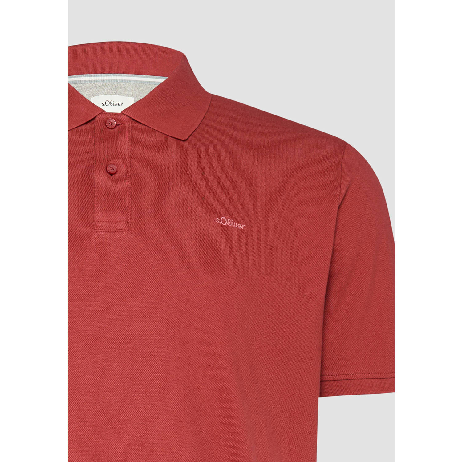 s.Oliver Big Size regular polo rood